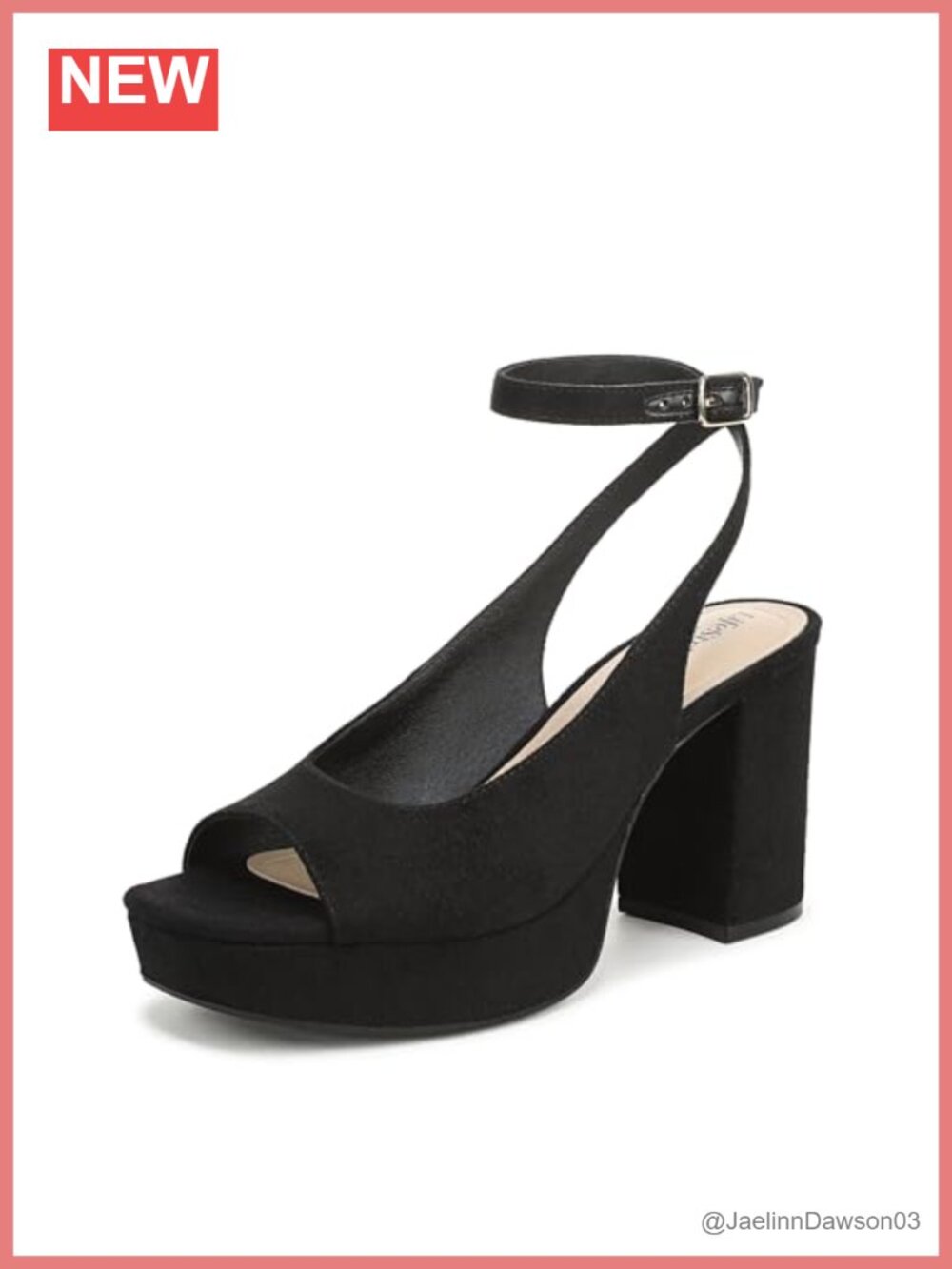 Women's Heeled Sandals - Open Toe Ankle Strap Block Heel Platform Shoes
